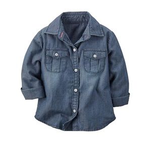 🌻4/$20 (Worn Once) Carter's Botton Up Collared Shirt